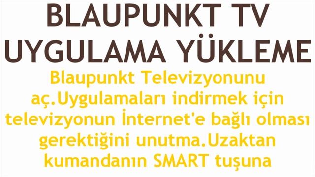 Blaupunkt TV Uygulama Yükleme Nasıl Yapılır? смотреть онлайн
