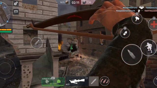 World War 2 Battle Combat Legendary Sub machine gun OG-43 MAX damage Stalingrad map Gameplay смотреть онлайн