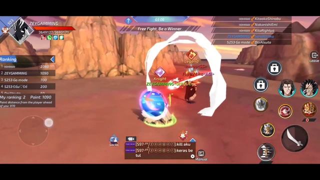 Bleach Mobile 3D – Gameplay part 62 – Brawl Cross Server – Android,Ios – Zeygamming Official смотреть онлайн