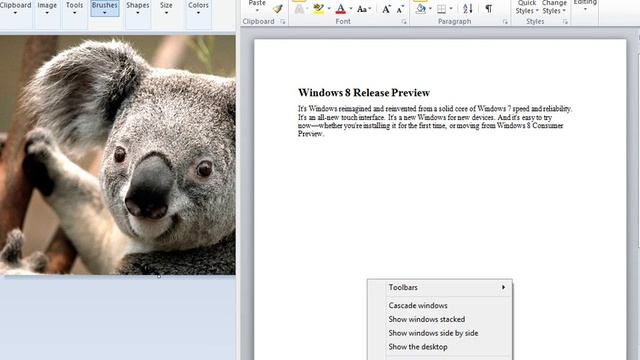 Windows 8.0 Professional - Minimize All Open Windows to Taskbar Buttons смотреть онлайн
