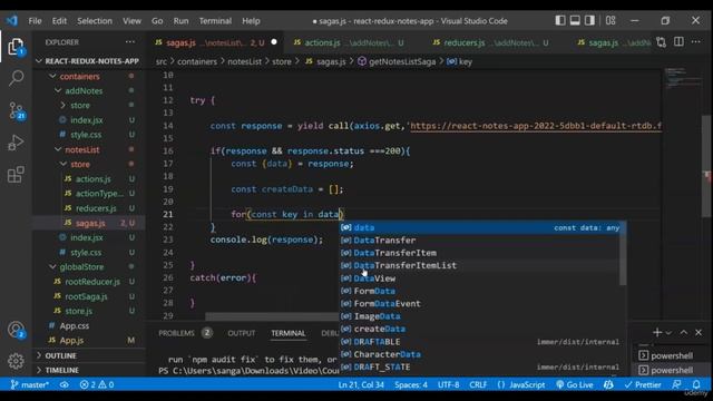 Section 5 Course Project Notes App Implementation, Lecture 18 Calling API To Get List Of Notes смотреть онлайн