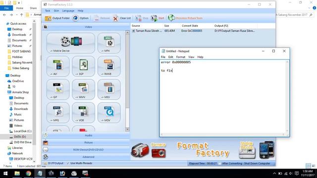 How To Fix Error 0x00000005 Format Factory смотреть онлайн