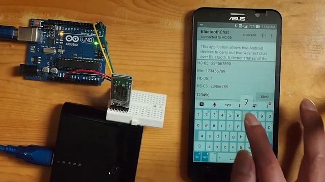 Android BluetoothChat connect to Arduino Uno + HC-05 (Bluetooth Module) смотреть онлайн