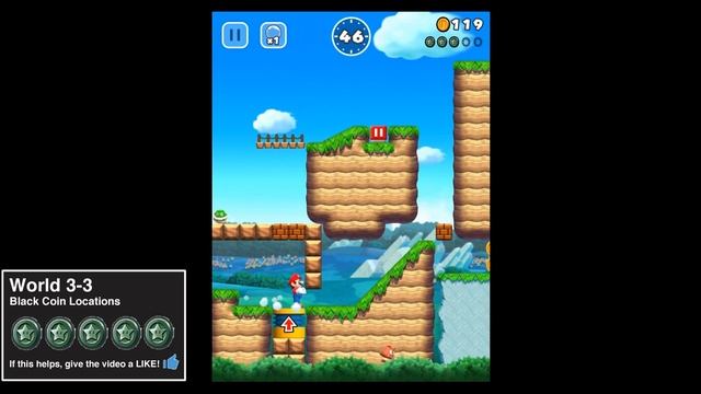 Super Mario Run - World 3-3 - Black Coin Locations смотреть онлайн