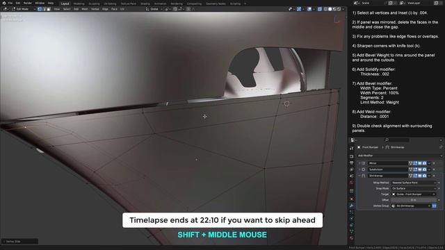 Section 04 - Modeling - Exterior - Final Panels 18 - Adding Thickness смотреть онлайн