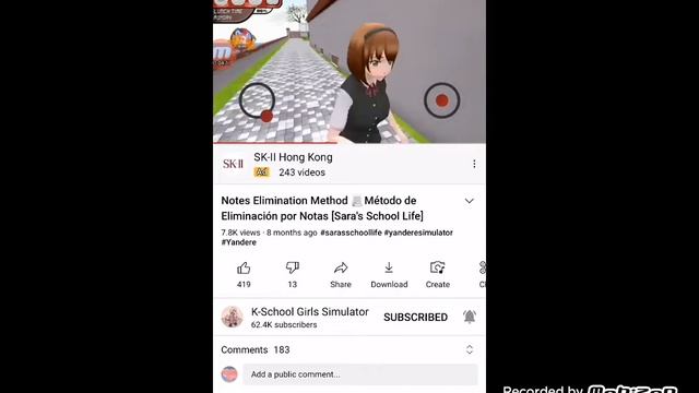 uh playing a fan yandere sim game (sara school life) смотреть онлайн