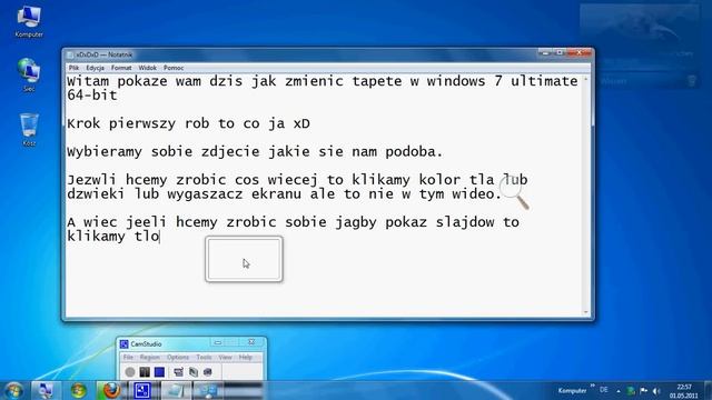 Jak zmienic tapete w Windows 7 64 bit смотреть онлайн
