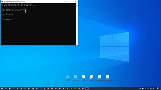 05. Windows CMD Tutorial: System error 5 has occurred in CMD | Solved CMD Error! смотреть онлайн