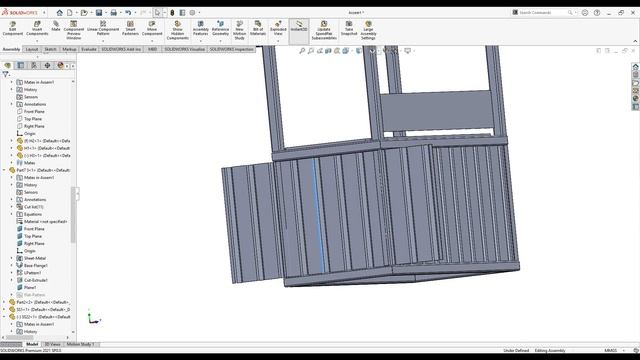 SOLIDWORK | WELDMENT | SHEET METAL | ASSEMBLY | PORTABLE CAFE | CONTAINER | FAST FOOD SHOP (PART 9) смотреть онлайн