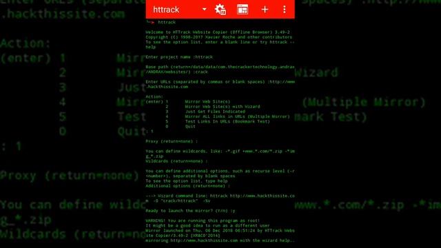 How to use HTTRACK in Andrax смотреть онлайн
