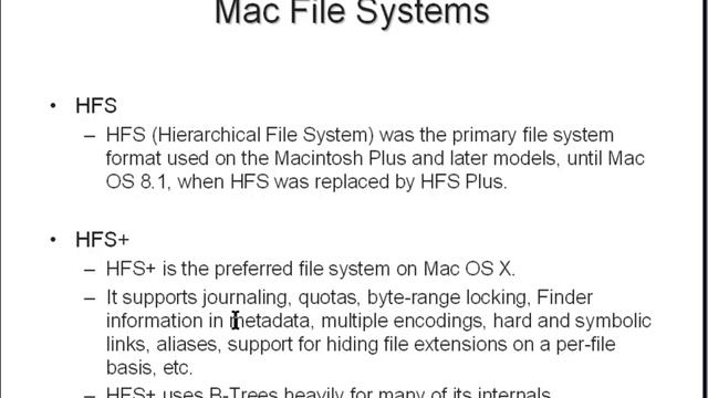 HFSPlus File System смотреть онлайн