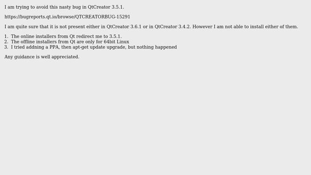 Ubuntu: How to upgrade or downgrade QtCreator? смотреть онлайн