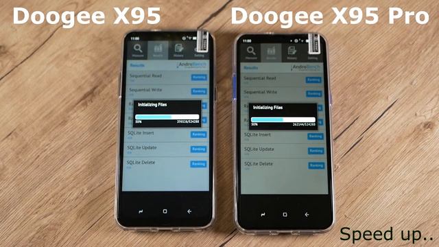 Doogee X95 vs Doogee X95 Pro speed test (benchmark, game, camera) смотреть онлайн