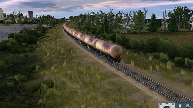 Покатушки на 2ТЭ116-1673 с грузовым в trainz simulator 2012! смотреть онлайн