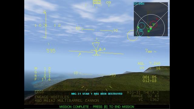 F-22 Lightning 3: Campaign 1 Mission 6 (Count Down) 1440p 3dfx смотреть онлайн