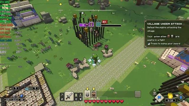 Minecraft Legends | RTX 3050 Laptop | 5600H | 2x8GB | Gameplay Multi Settings смотреть онлайн