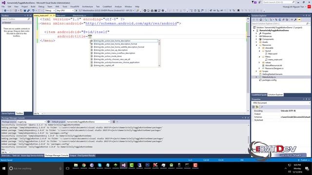 Xamarin Android Tutorialc - Jelly Toggle Button смотреть онлайн