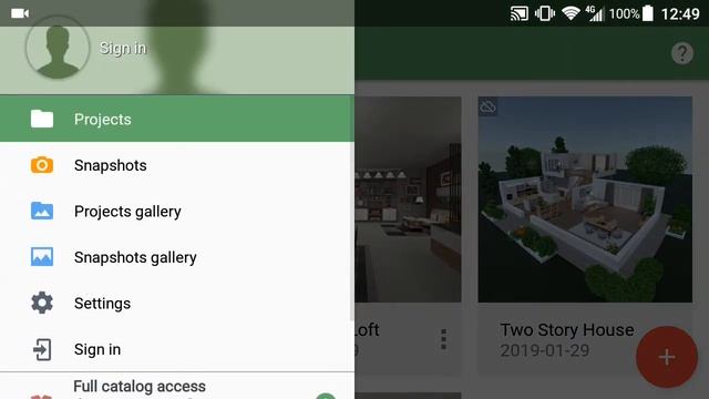Planner 5D Android App Accessing Account смотреть онлайн