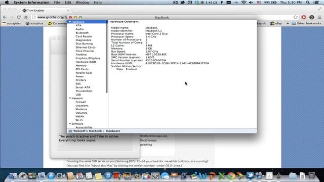 Trim Enabling on after market SSDs on Mac смотреть онлайн