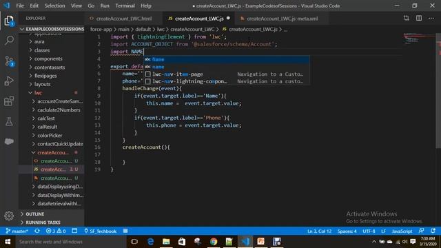 Lightning Web Component-12 (Create a Record using UI(User Interface) API) смотреть онлайн