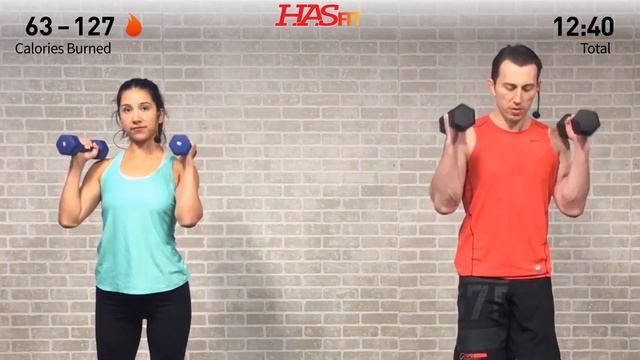 25 Min Arm Workout for Women & Men - Bicep Tricep Workout at Home Arms with Weights Dumbbells смотреть онлайн