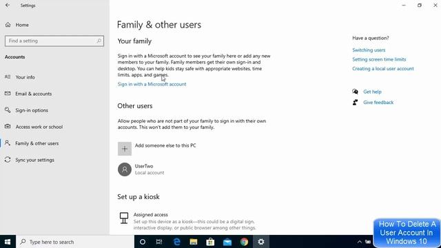 [ Hindi ] How To Delete A User Account In Windows 10 | User Account Kaise Delete Kare смотреть онлайн