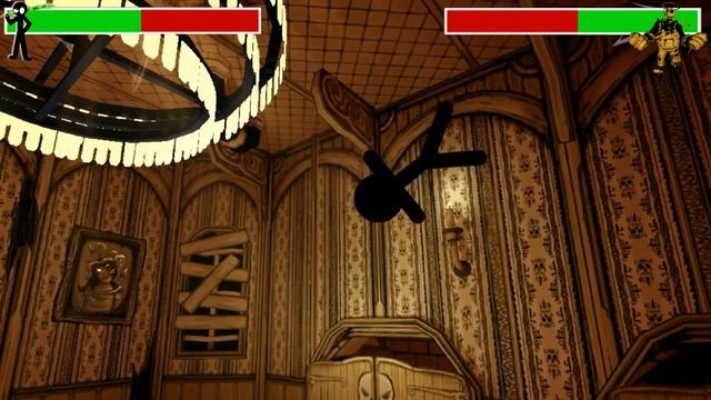 Blackguy Vs Brute Boris - Stickman Vs Bendy and the Ink Machine Chapter 4|Animation: With Healthbar смотреть онлайн