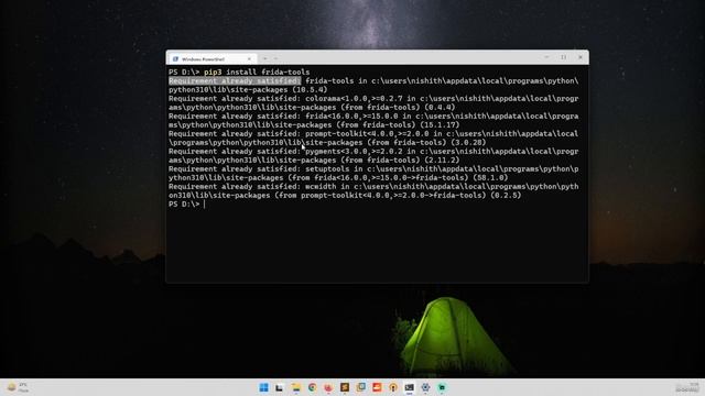 Install Frida Tools In Windows