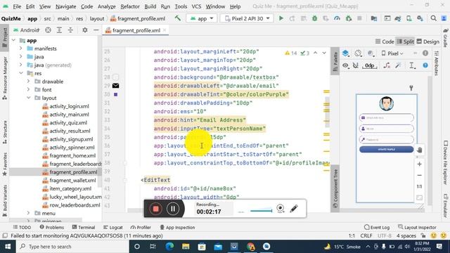 Modern Profile UI Design in Android Studio - Material Design 2020 - Profile Card UI Design смотреть онлайн
