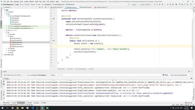 Intro to Android Development: Lecture 3 - Intents and Manifests смотреть онлайн