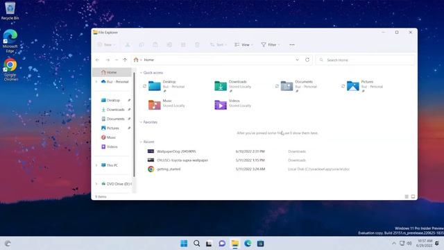 New Windows 11 Build 25151 – Tabs in File Explorer Fixes смотреть онлайн