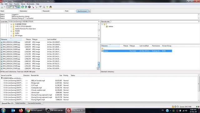 How to upload videos to Shutterstock and Adobe Stock using FTP client FileZilla step by step urdu смотреть онлайн