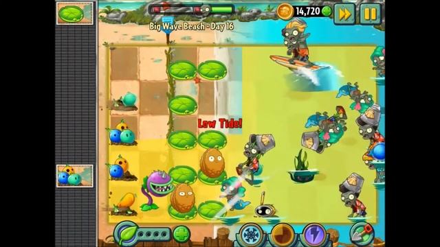 A Blind Hop - Plants vs. Zombies 2 - Part 67 ("Big Wave Beach 15, 16 & 17") смотреть онлайн