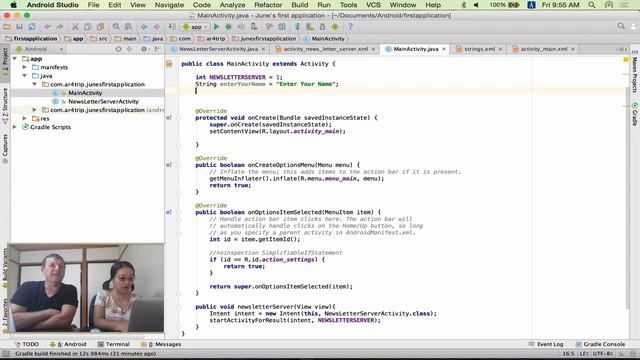 Wife learns android programming - calling setText on views смотреть онлайн