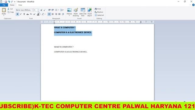How to use WordPad - Microsoft(part-1) смотреть онлайн