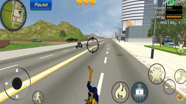 Spider Rope Hero Gangstar Vegas Crime City Simulator #44 - Android Gameplay смотреть онлайн
