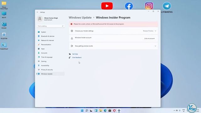 How To Enroll in Windows Insider Program in Windows 11 | Windows Insider Program Me Join Kaise Kare смотреть онлайн