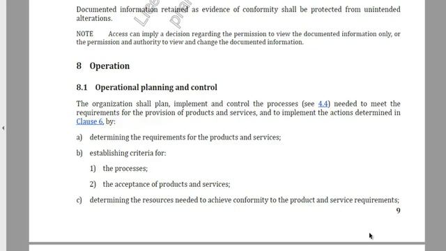Video 16 of 35 - Understanding ISO 9001 - Clause 8.1 - Operational Planning and Control смотреть онлайн