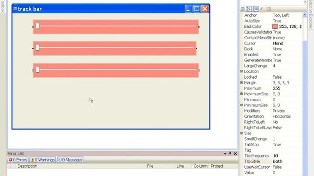 How to use trackbar in visual studio.net смотреть онлайн
