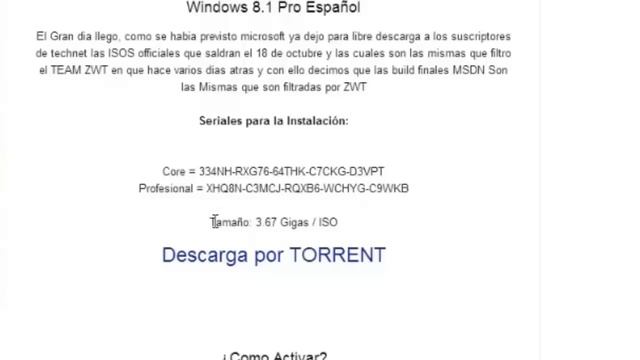 Descargar Windows 8.1 Pro 64 bits - Versión Final Torrent -En Español смотреть онлайн