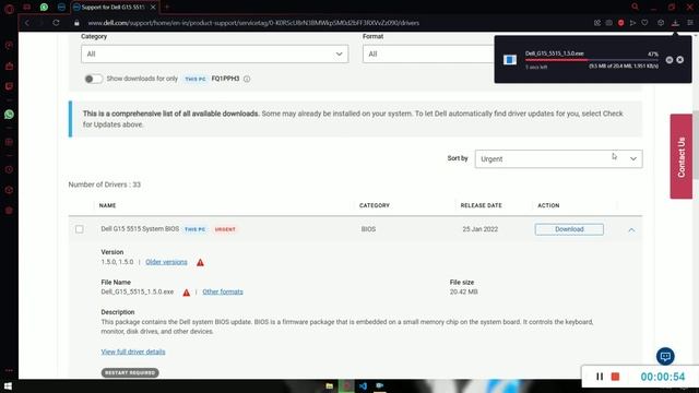 How to update bios of Dell G15 Tutorial | How to update bios of laptop Tutorial смотреть онлайн