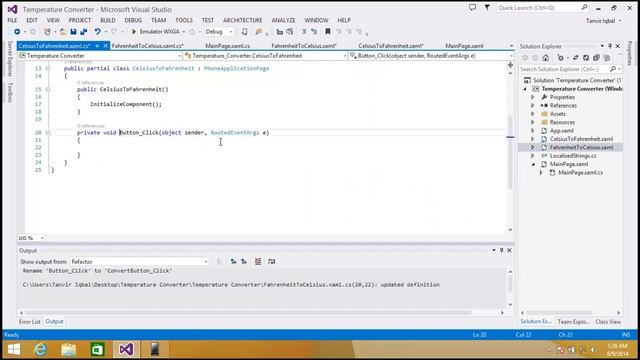 Jump Start to Windows Phone App Development : Part 05 (Temperature Converter App - Complete) смотреть онлайн