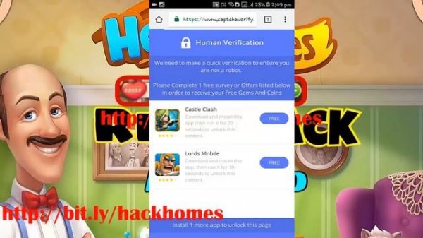Homescapes Hack - Get Homescapes Coins And Gems Free ( Android & iOS ) 2017