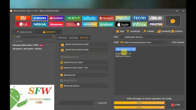 Samsung A10s FRP Unlock Tool смотреть онлайн
