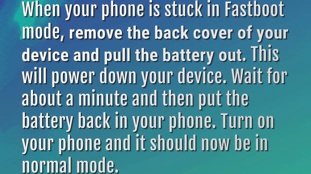 How do I fix stuck in fastboot mode? смотреть онлайн