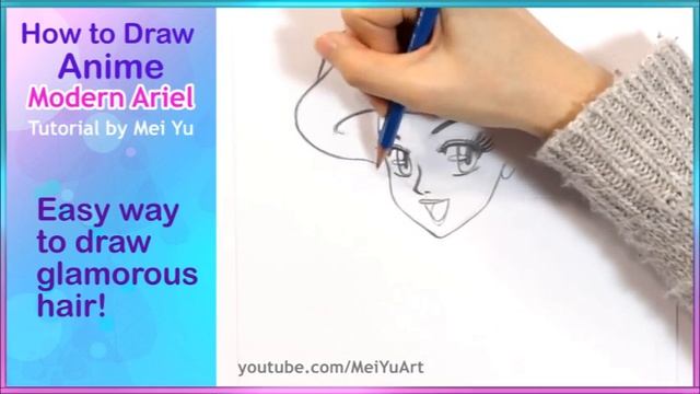 How to Draw A Modern Ariel | Draw Easy Anime Manga ❤ Tutorial Saturday смотреть онлайн