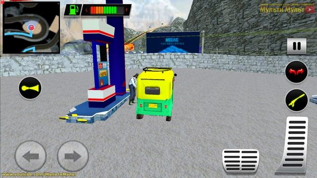 Modern Tuk Tuk Rickshaw Driving Free - City Mountain Auto - Best Android GamePlay смотреть онлайн