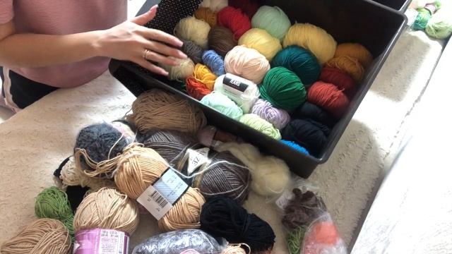 МНОГО ПРЯЖИ.РАЗБИРАЮ И ПОКАЗЫВАЮ/ Мои Запасы/ Остатки пряжи смотреть онлайн