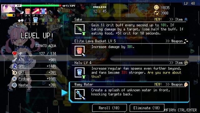 HoloCure - Aqua - 25 min Stage 1 Hard Endless Mode WITH HALU LVL 5 ! (NEW UPDATE : FIRST TRY) смотреть онлайн