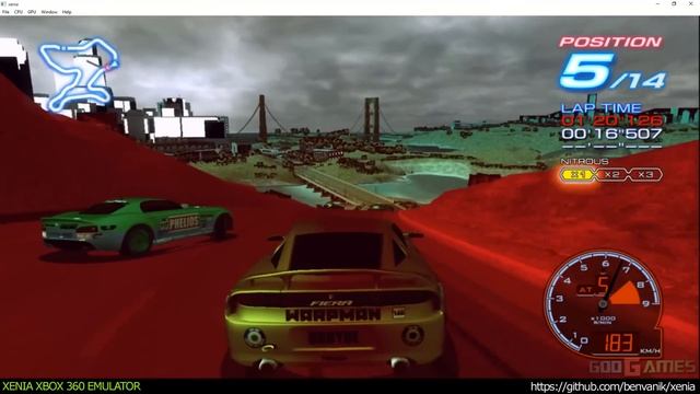 Xenia Xbox 360 Emulator - Ridge Racer 6 Ingame #2 TEST! смотреть онлайн